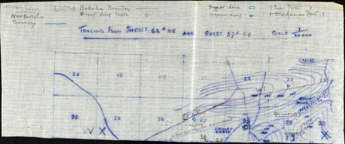 Map of Epehy April 1917