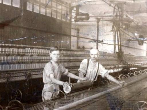 Arthur Slater Working as a Spinner at Atlas Mill