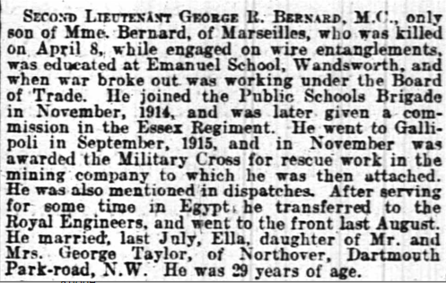 Times Obituary, April 16, 1917