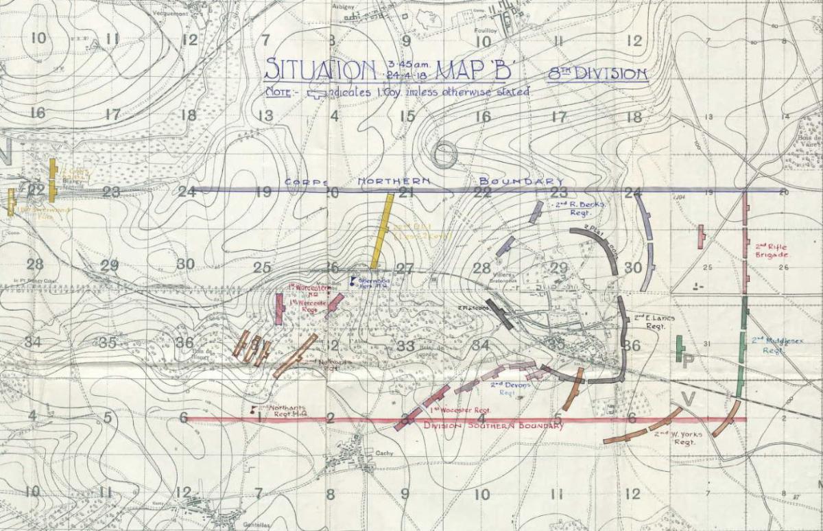 Villers-Bretonneux April 24, 1918 @ 3:45am