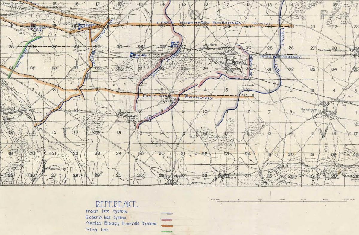 Villers-Bretonneux Defensive Lines