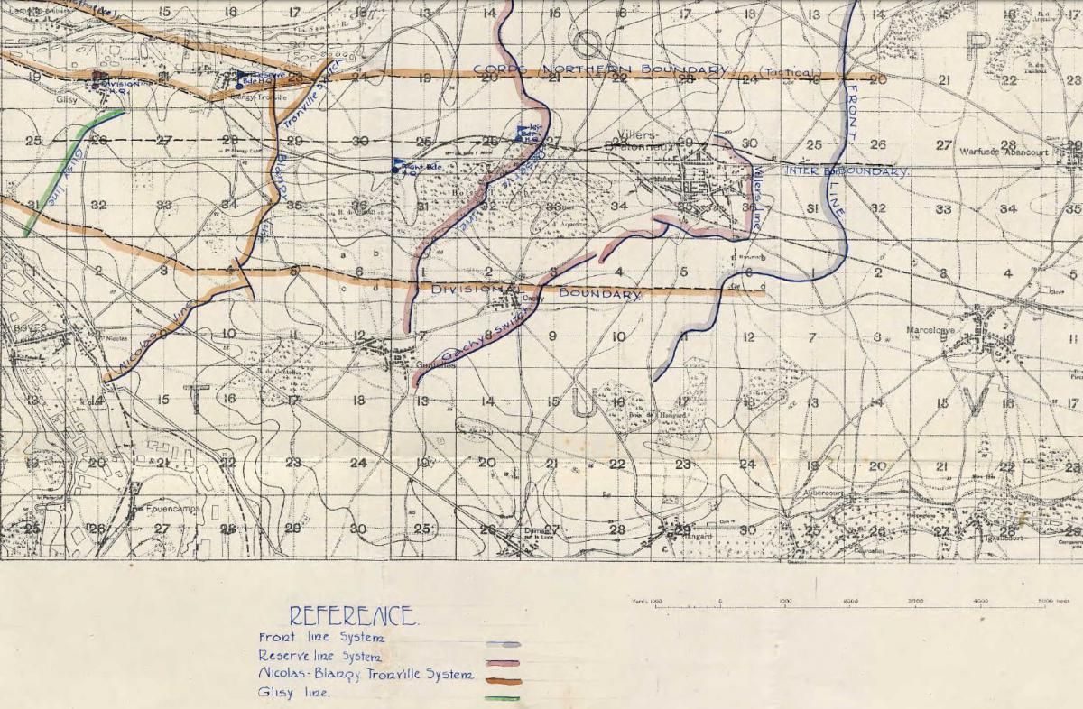 Villers-Bretonneux Defensive Lines