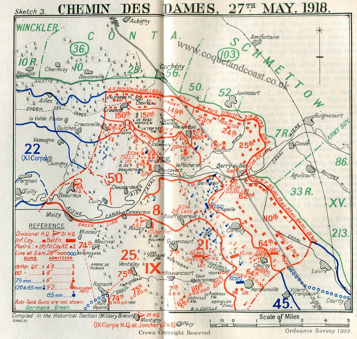 IX Corps Deployment May 27, 1918