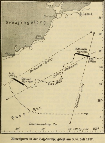 SMS Wolf Maine Laying off the Coast of Australia July-1917