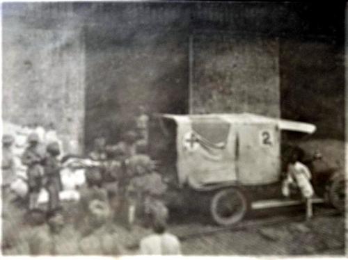 Bombay Unloading Patients to Ambulance