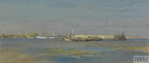HMS Dalhousie at Basra