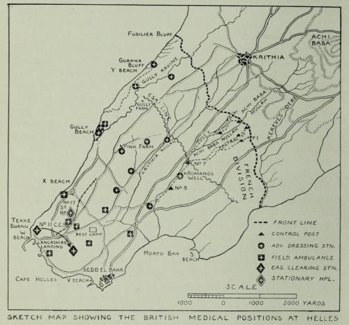 British Medical Positions at Helles