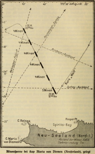 SMS Wolf Mine Laying off the Coast of New Zealand June-1917