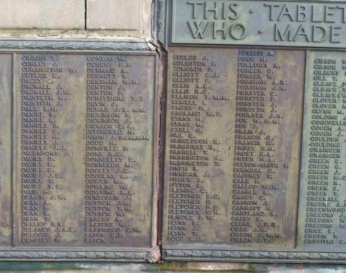 Warrington Memorial, Bridge Foot Island